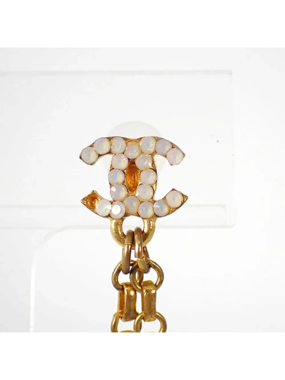 Chanel Cc Logo Earrings Metal #215605C35B